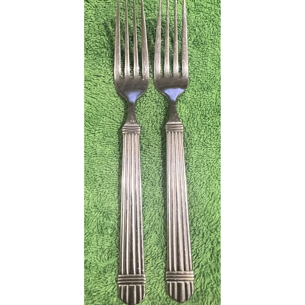 Wallace & Barnes CHARDONNAY Gold‎ Stainless 18/8 Oval Place 2 Dinner Forks
